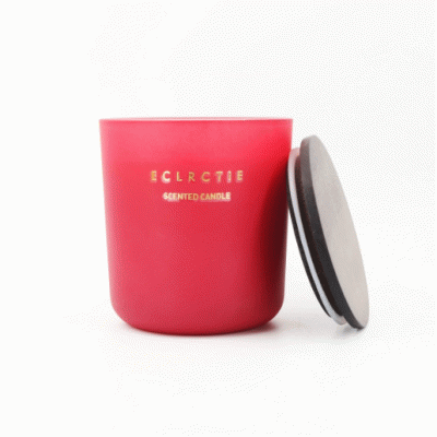 Popular Design  Customized Colorful Scented Glass Candles with Wooden Lid FOR Gift-Good products from ProductClub 