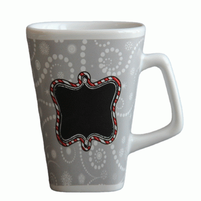Popular Design 14oz/400ml Special Shaped  Handle Ceramic Cup Square Ceramic Coffee Mug-Good products from ProductClub 