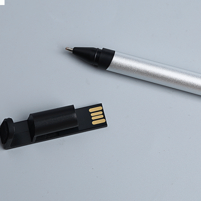 Customized Logo Promotion Gift Pen Creative Multifunctional Metal U Disk and Phone Holder Pen USB Ballpoint Pen-Good products from ProductClub 