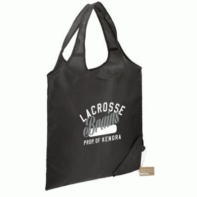 ECO-FRIENDLY  Bungalow RPET Foldable Shopper Tote-Make your brand ubiquitous 