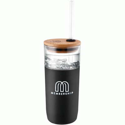 Amazon's Best-selling Wholesale Glass Tumbler w/ Bamboo Lid  With  Laser Engraving Logo-Good product from ProductClub 