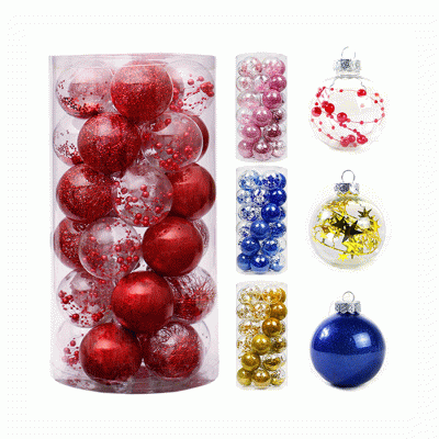 High Quality Plastic Ornament Christmas Balls LED Christmas Decoration Balls  