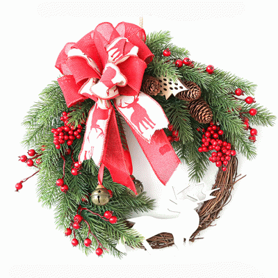 Custom Design Christmas Wreaths Grapevine Artificial Christmas Wreath  