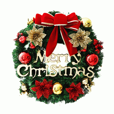 Custom Design Christmas Wreaths Handmade Door Hanging Home Decor Christmas Garland  