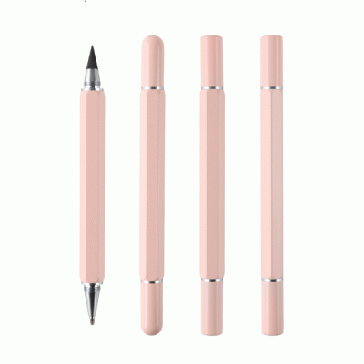 Popular Design Gradient Color Double Headed Metal Gel pen & Inkless Pens  , Customized European and American Amazon Cross-Border E-commerce Hot Selling Metal Pens  Inkless Pens Napkin Forever Pen -Good product from ProductClub 