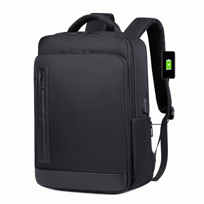 Handheld Shoulder Laptop Bag with Large Capacity 15 inch USB Charge Port Business and Leisure Student Backpack-Good products from ProductClub 