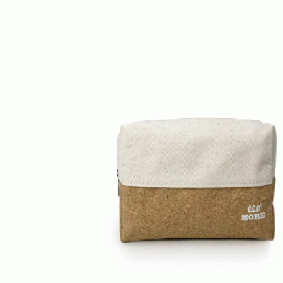 Cork+cotton storage bag-(Recycled materials - materials from nature) 