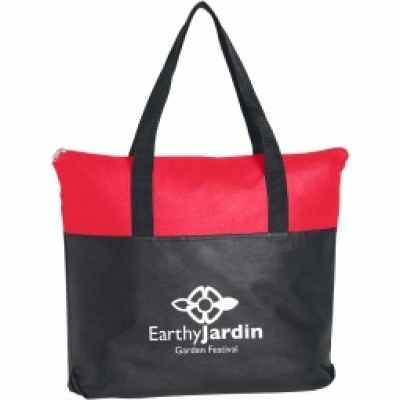 Colour Matching Non-Woven Zippered Custom Tote Bag-Good products from ProductClub 