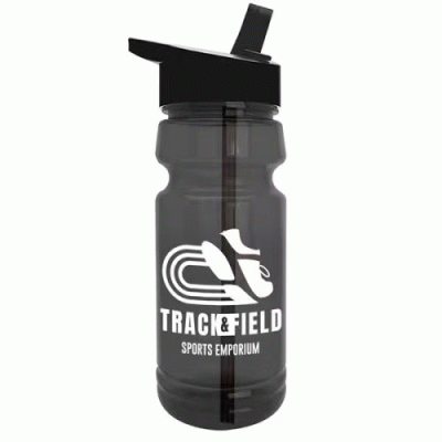 Custom Branded The Trainer - 24 oz. UpCycle RPET Bottle with Drink thru lid — Printed With Your Logo 