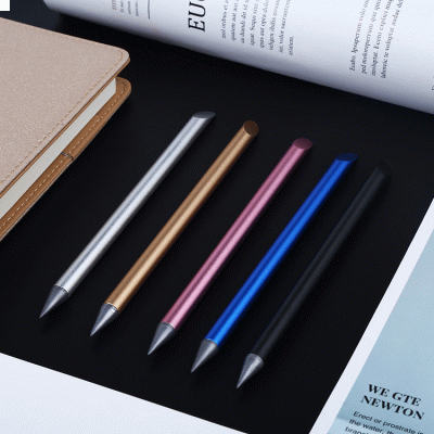 Promotional Metal Aluminum Rod Eternal Pen Inkless Pen Napkin Forever pen-Good product from ProductClub 