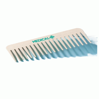 Custom Branded Naturegrain Wheat Straw Wide Tooth Comb — Printed With Your Logo 