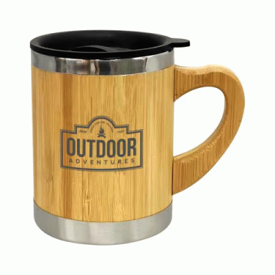 Custom Branded 10 Oz. Maddox Bamboo Mug — Printed With Your Logo 