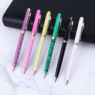 Cheap Thin Rod Hotel Metal Ballpoint Pen Customized Aluminum Rod Advertising Pen -Good products from ProductClub 