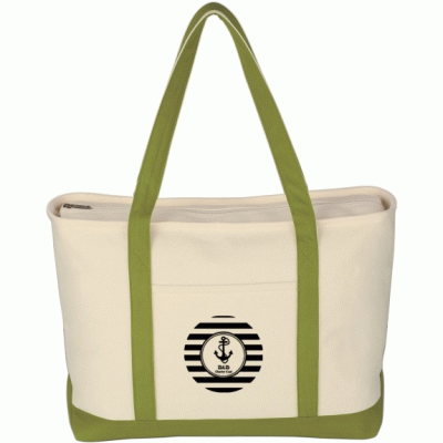 Top Quality Large Heavy Zipper Cotton Canvas Custom Boat Tote Bag -Good products from ProductClub 