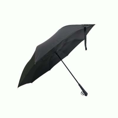 Amazon Fashion Promotional Gifts Custom Promotion Auto Close Inverted Black Sharpty Umbrella 