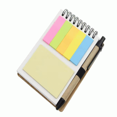 Custom Branded Ridgecrest 3-in-1 Bamboo Jotter w/Pen — Printed With Your Logo 