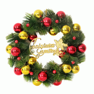 Factory Price Christmas Garland Plastic Christmas Party Decorative Christmas Wreath  