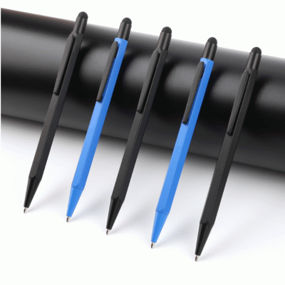 Push Type Capacitive Touch Screen Head Metal Ballpoint Pen&Creative Design Hexagonal Advertising Pen Multifunctional Touch Screen Metal Pen Customization-Good products from ProductClub 