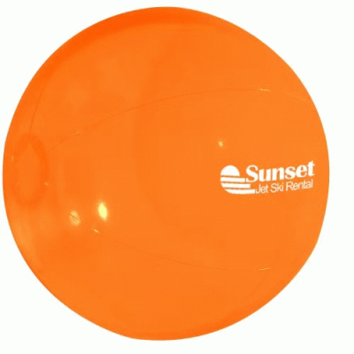 Perfect Promotional Gift-Custom Branded 16" Beach Ball — Printed With Your Logo 