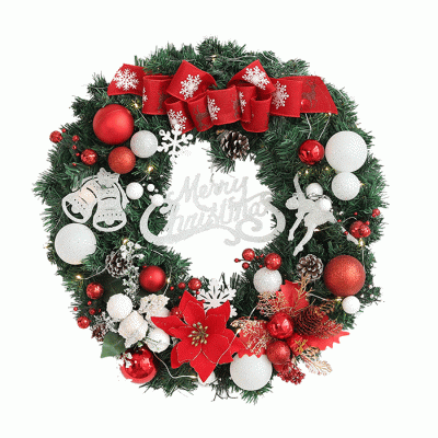 Factory Price Christmas Decoration Cheap Christmas Plastic Wreath Christmas Garland  