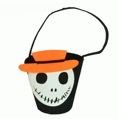 Wholesale Cheap Price Halloween Candy Handbag Felt Gift Bags Halloween Basket  