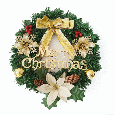 Custom Design Christmas Wreaths Handmade Door Hanging Home Decor Christmas Garland  