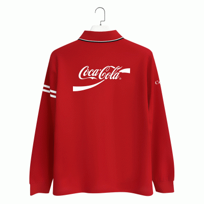 Popular Design Combed Cotton  Long sleeved Polo Shirt Customized Advertising Shirt with Printed Logo Embroidered Polo Collar Long Sleeve-Good products from ProductClub 