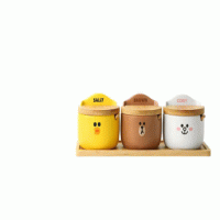 Hot selling Kitchen Bamboo Lid Seasoning Set