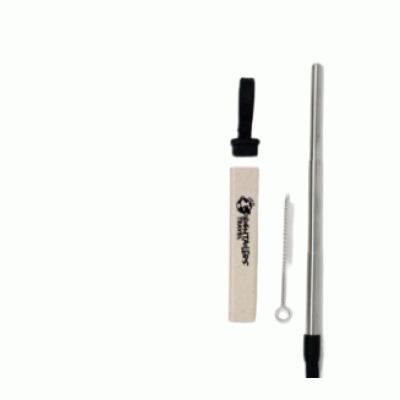 Custom Branded Eco-Sipper Wheat Straw Set — Printed With Your Logo 