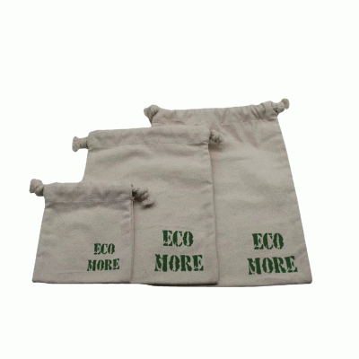 Organic cotton bundle pockets-(Recycled materials - materials from nature) 