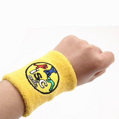 Customized Cheap Absorbs Sweat Cotton Wristbands for Sports Fans  