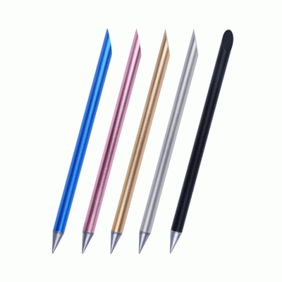 Promotional Metal Aluminum Rod Eternal Pen Inkless Pen Napkin Forever pen-Good product from ProductClub 