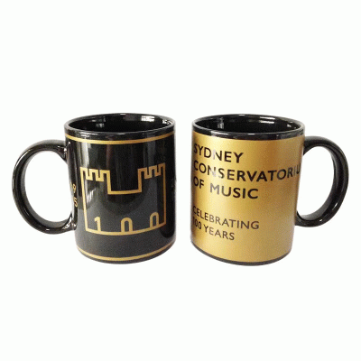 High End Custom Real Gold Logo Ceramic Mug Coffee Cup-Good products from ProductClub 