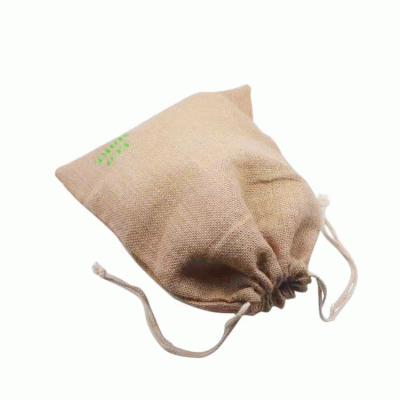 Jute bundle pocket-(Recycled materials - materials from nature) 
