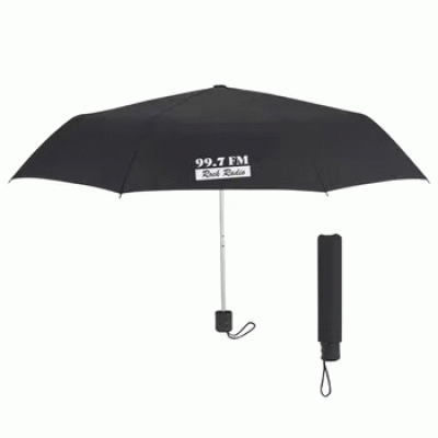Recycled PET Canopy Telescopic Umbrella--Printed With Your Logo 