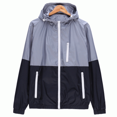 Spliced Color Windcheater Printed Logo Advertising Long Sleeved Employee Advertising Jackets-Good products from ProductClub 