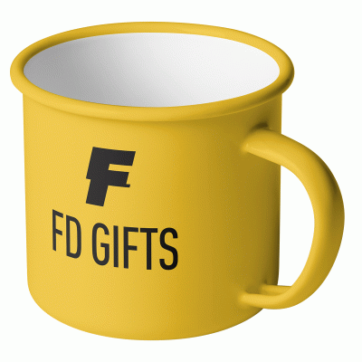High Quality Custom Logo Printing 8oz Enamel Camping Coffee Mug  