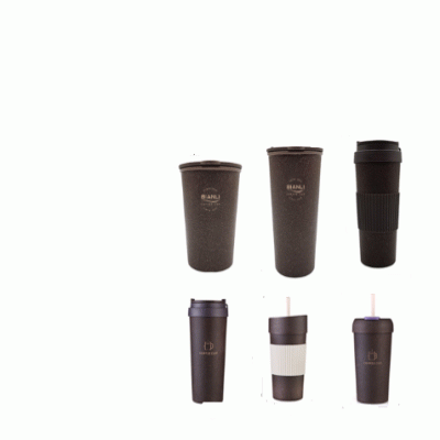 ECO-Friendly Coffee grounds coffee cups/water bottles/recycled materials 