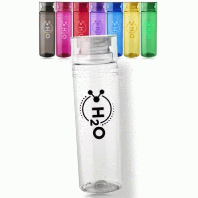Perfect Promotional Gift-Custom Branded 30 oz Enlace Cylindrical Plastic Water Bottle — Printed With Your Logo 