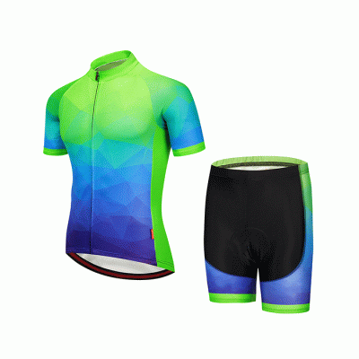 Wholesale Short Sleeve Backstrap Cycling Suit Sports Cycling Wear Summer Cycling Clothing for Men  