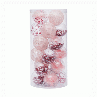 High Quality Christmas Gift Set Plastic Christmas Ornaments Balls  