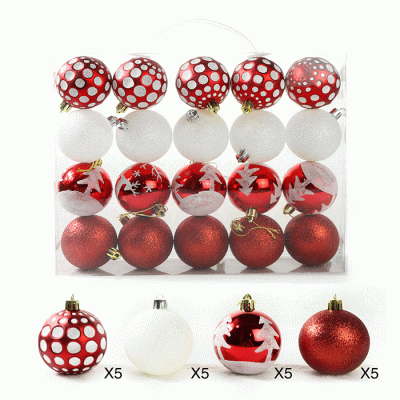 Wholesale Cheap Price Christmas Tree Ornaments Plastic Christmas Balls  