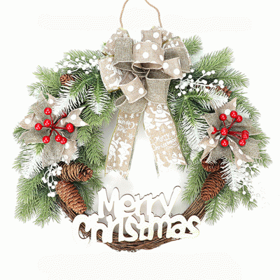 Wholesale Cheap Price Christmas Garland Christmas Wreath Garland For Door Hanging  