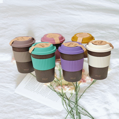 ECO-Friendly Coffee grounds water bottle-Materials from nature 