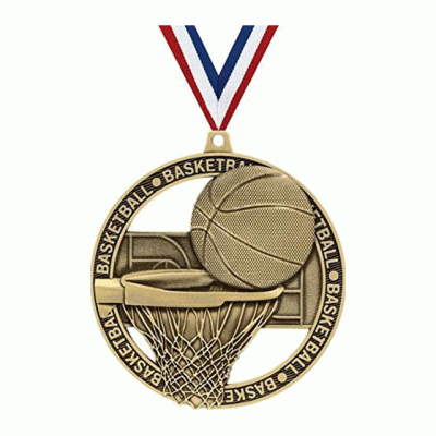 Manufacturer Cheap Printing Basketball Metal Sport Medals Custom Medal  