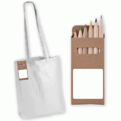 Global Hot Selling Creative Design DIY Graffiti Long Handle Cotton Tote Bag with Pencils -Good products from ProductClub 