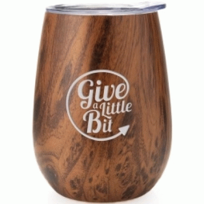 Customized Distinctive Brands 10 oz Laser Engraved Vacuum Insulated Wood Grain Promotional Wine Tumbler - Good product from ProductClub 