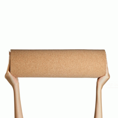 Custom LOGO High Quality Eco-Friendly Cork Rubber Yoga Mat 