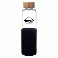 Best-selling Custom Glass Bottle with Silicone Sleeve and Bamboo Lid-Good products from ProductClub