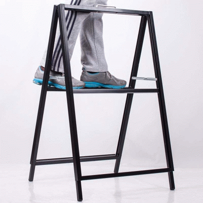 Wholesale Commercial Double Sided Customized Advertising Outdoor Metal Sign Display Stands 